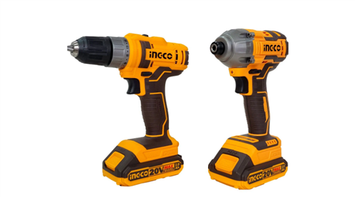 İNGCO Lİ-ON AKÜLÜ 2 Lİ KOMBO SET -MATKAP VE VİDALAMA 20 V 2